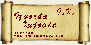 Izvorka Kujović vizit kartica